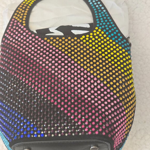 Kurt Geiger London Small Chelsea Crystal Hobo Crossbody Bag - Picture 7 of 10